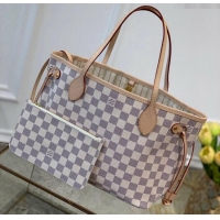 Grade Design Louis Vuitton Neverfull PM Tote Bag N41362 Damier Azur Canvas/Light Beige 2025