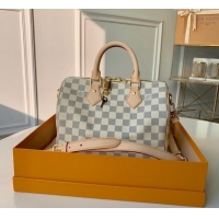 Top Grade Louis Vuitton Speedy Bandouliere 25 Bag Damier Azur Canvas N41374 2025