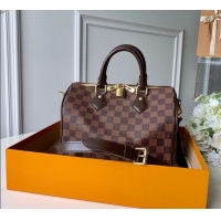 New Cheap Louis Vuitton Speedy Bandouliere 25 Bag Damier Ebene Canvas N41368 2025