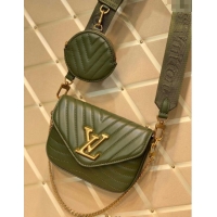 Fashion Discount Louis Vuitton Multi Pochette New Wave Mini Bag Green M56471 2025