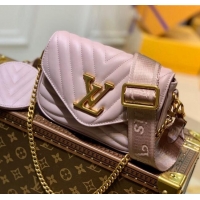 Grade Quality Louis Vuitton Multi Pochette New Wave Mini Bag M57864 Pale Pink 2025