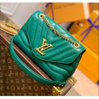 Good Taste Louis Vuitton LV New Wave Chain Bag in Smooth Leather M58554 Green 2025