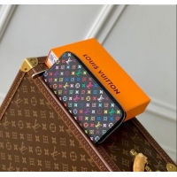 Well Crafted Louis Vuitton LV x TM Clemence Wallet in Monogram Canvas M13408 Multicolored/Black 2025