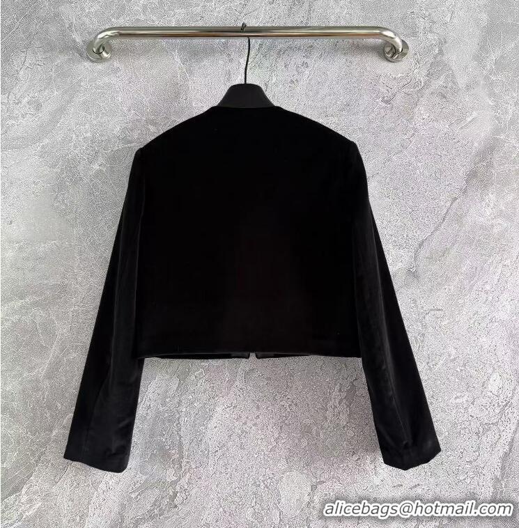 Promotional Prada Velvet Jacket P112943 Black 2023