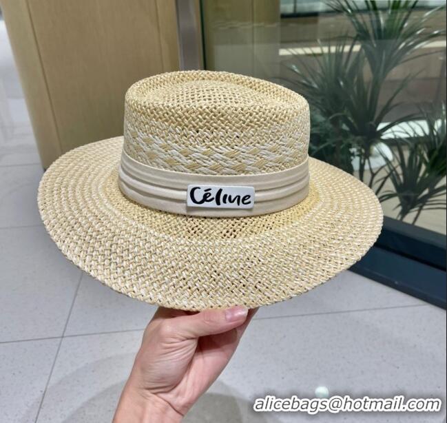 Grade Quality Celine Straw Hat C022611 Beige 2025