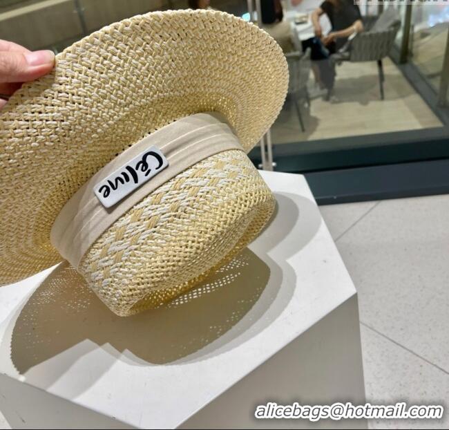 Grade Quality Celine Straw Hat C022611 Beige 2025