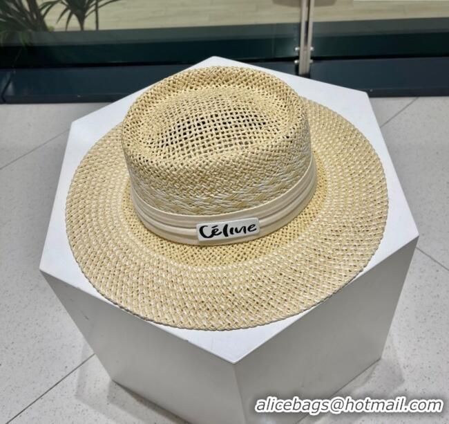 Grade Quality Celine Straw Hat C022611 Beige 2025