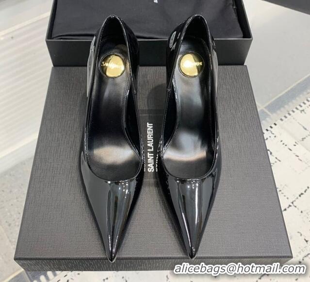 Best Product Saint Laurent Norma Pumps 10.5cm in Patent Leather Black 0225076