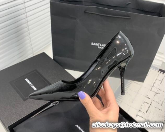 Best Product Saint Laurent Norma Pumps 10.5cm in Patent Leather Black 0225076