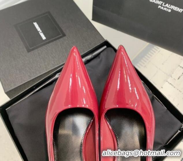 Durable Saint Laurent Norma Pumps 10.5cm in Patent Leather Red 0225078