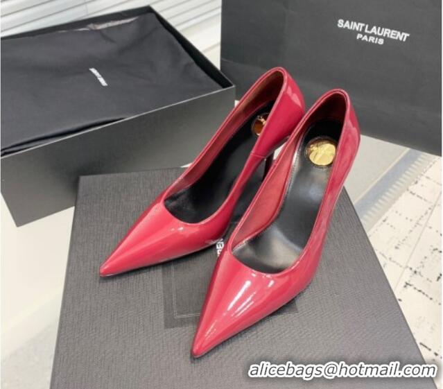 Durable Saint Laurent Norma Pumps 10.5cm in Patent Leather Red 0225078