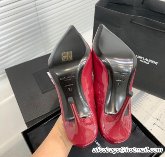 Durable Saint Laurent Norma Pumps 10.5cm in Patent Leather Red 0225078