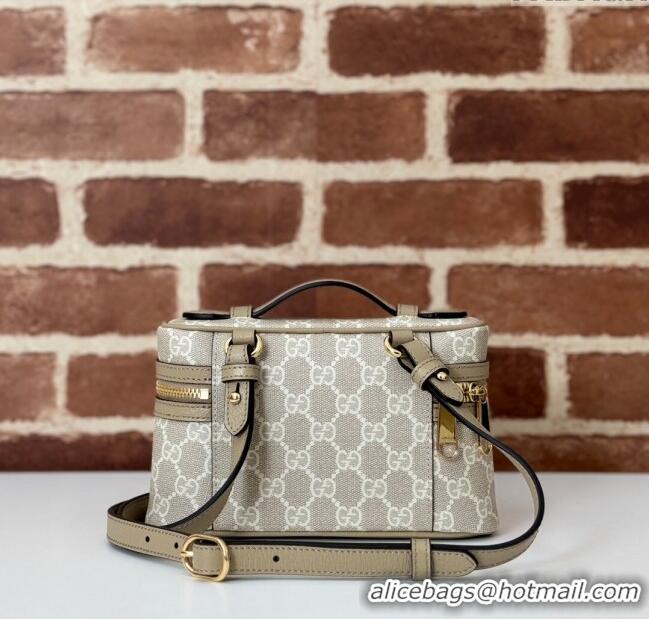 Best Quality Gucci Ophidia GG Canvas Super Mini Shoulder Bag 816357 Beige/Oatmeal 2024