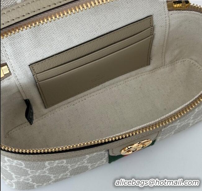 Best Quality Gucci Ophidia GG Canvas Super Mini Shoulder Bag 816357 Beige/Oatmeal 2024