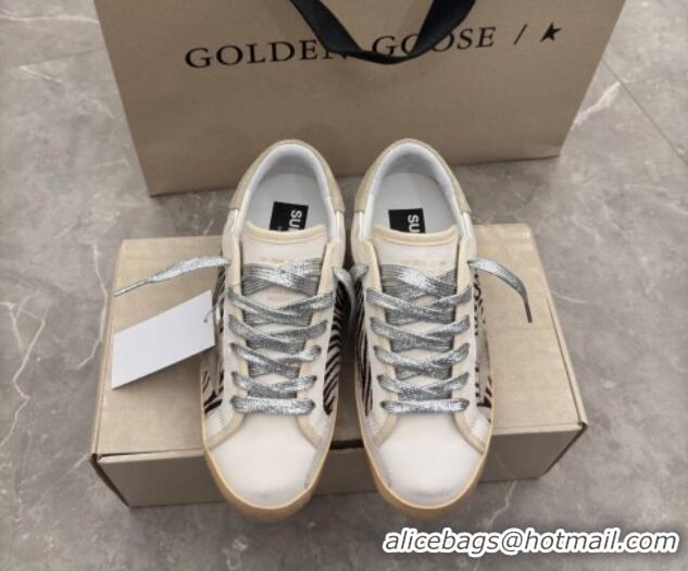 Good Product Golden Goose Women's Super-Star Sneakers in printed and grey suede star 0221006