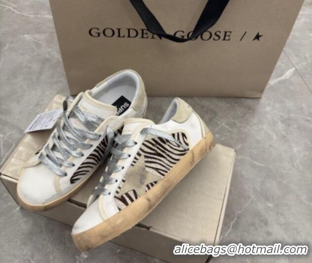 Good Product Golden Goose Women's Super-Star Sneakers in printed and grey suede star 0221006