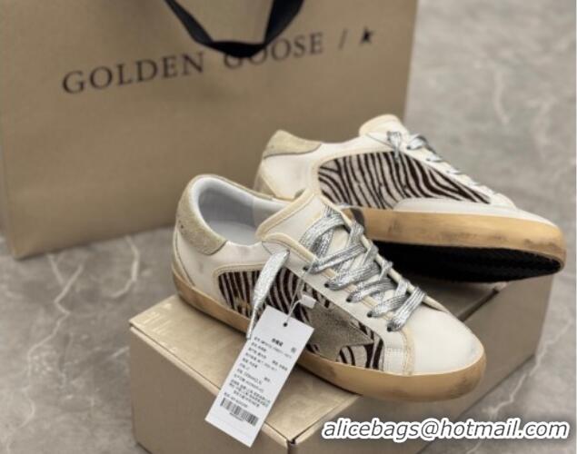 Good Product Golden Goose Women's Super-Star Sneakers in printed and grey suede star 0221006