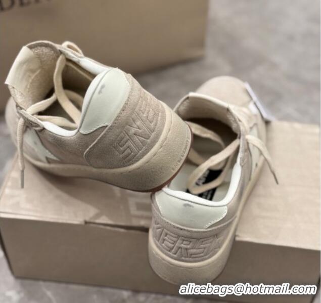 Best Price Golden Goose Women's Ball Star 2 Sneakers in grey suede with white leather star and heel tab 0221009