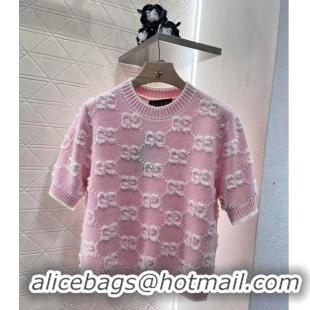 Grade Design Gucci Wool Boucle-jacquard Sweater ‎770059 Pink