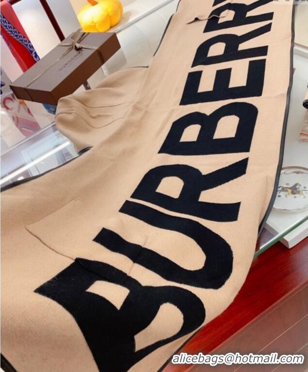 Best Quality Burberry Cashmere Long Cape 45x187cm 0821 Beige 2024