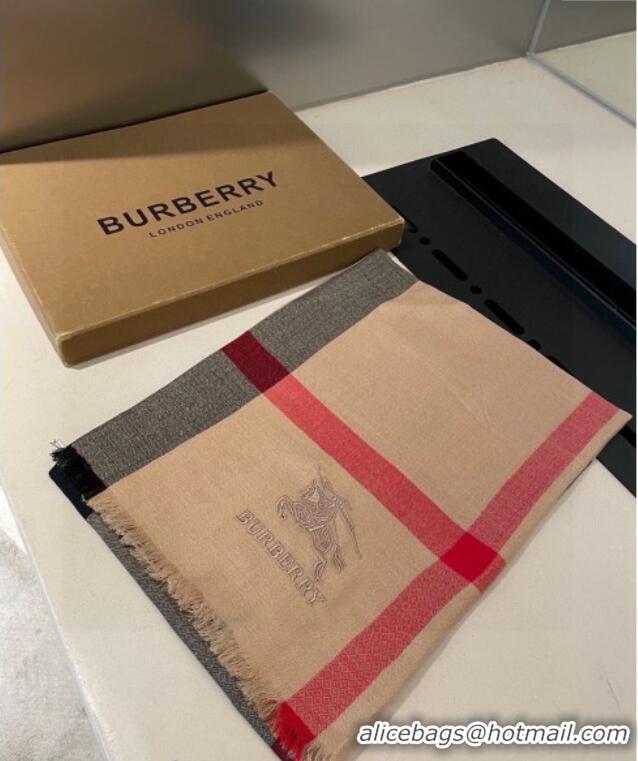 Unique Discount Burberry Check Cashmere Long Scarf 70x200 0821 Camel Brown 2024