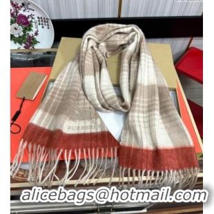 Best Price Burberry Check Cashmere Long Scarf 32x180 082101 Beige 2024