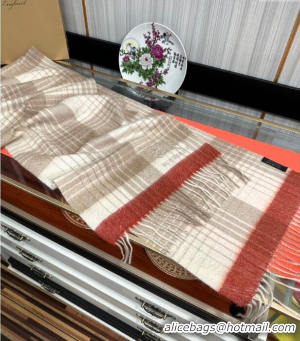 Best Price Burberry Check Cashmere Long Scarf 32x180 082101 Beige 2024