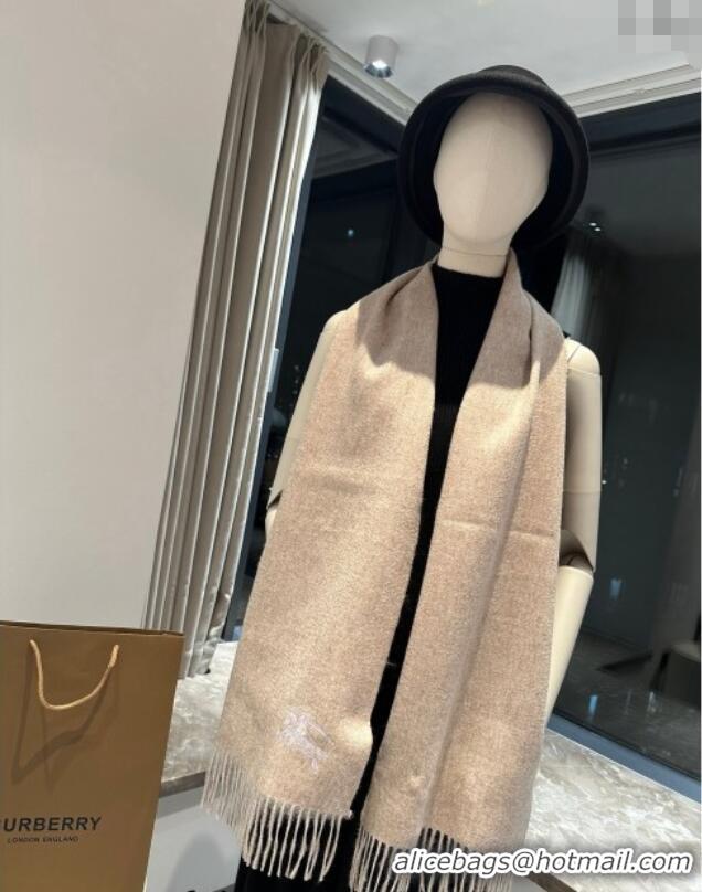 Good Looking Burberry Logo Long Scarf 30x180cm 0912 Beige 2024