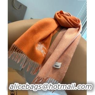 Luxury Cheap Burberry Logo Long Scarf 30x180cm 0912 Orange 2024