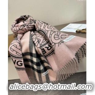 Most Popular Burberry TB Cashmere Long Scarf 30x190 BR102101 Light Pink 2024