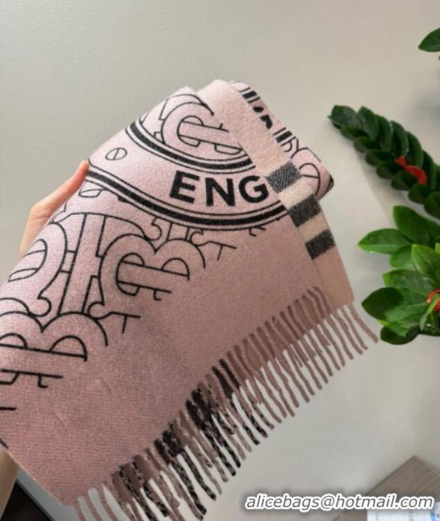 Most Popular Burberry TB Cashmere Long Scarf 30x190 BR102101 Light Pink 2024