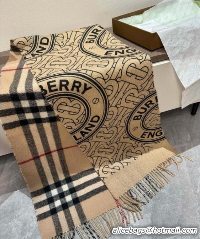 Classic Specials Burberry TB Cashmere Long Scarf 30x190 BR102101 Beige 2024