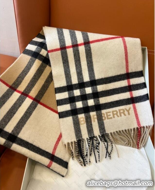 Buy Inexpensive Burberry Contrast Check Cashmere Scarf B112507 2024 Top Quality