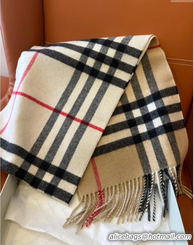 Buy Inexpensive Burberry Contrast Check Cashmere Scarf B112507 2024 Top Quality