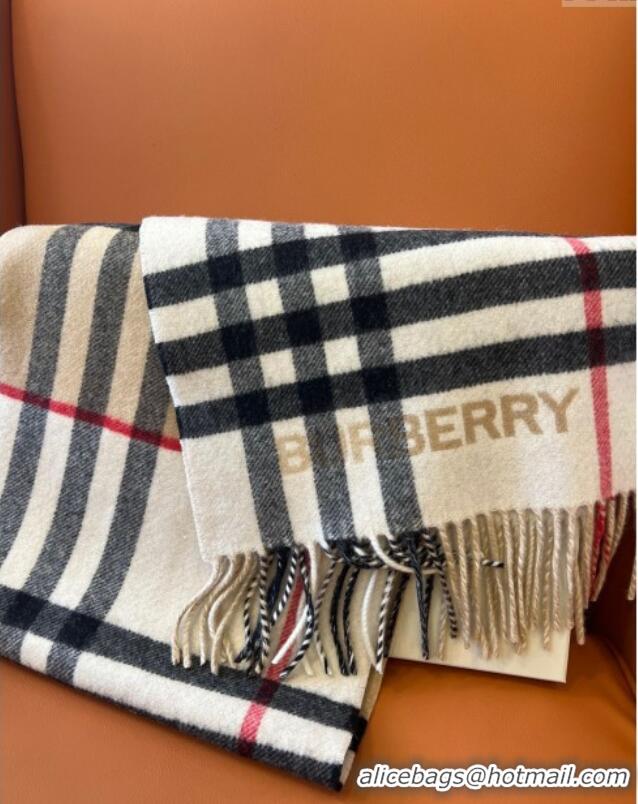 Buy Inexpensive Burberry Contrast Check Cashmere Scarf B112507 2024 Top Quality