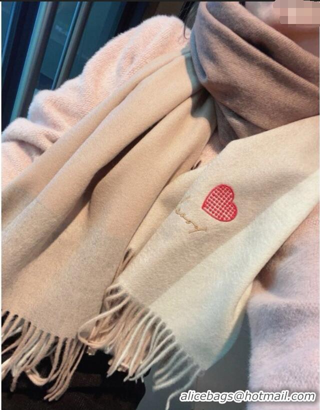 Good Quality Burberry Heart Cashmere Long Scarf 70x200cm 1128 Beige 2024