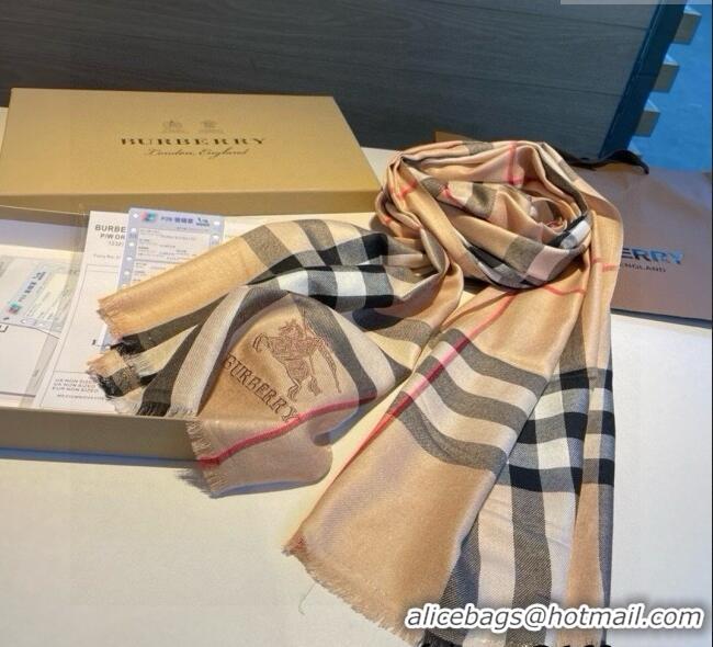 Traditional Discount Burberry Check Cashmere Long Scarf 70x200cm B1128 2024