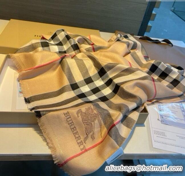 Traditional Discount Burberry Check Cashmere Long Scarf 70x200cm B1128 2024