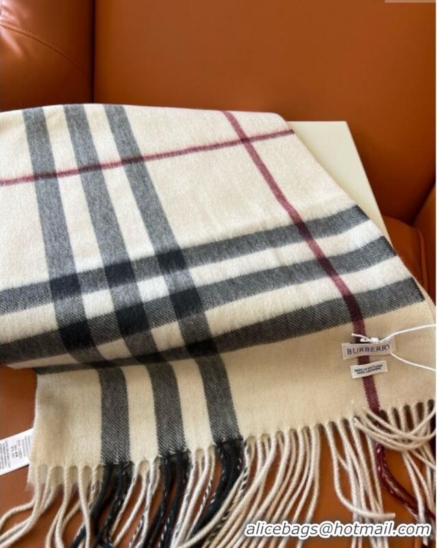 Well Crafted Burberry Check Cashmere Scarf B011001 2025 Top Quality