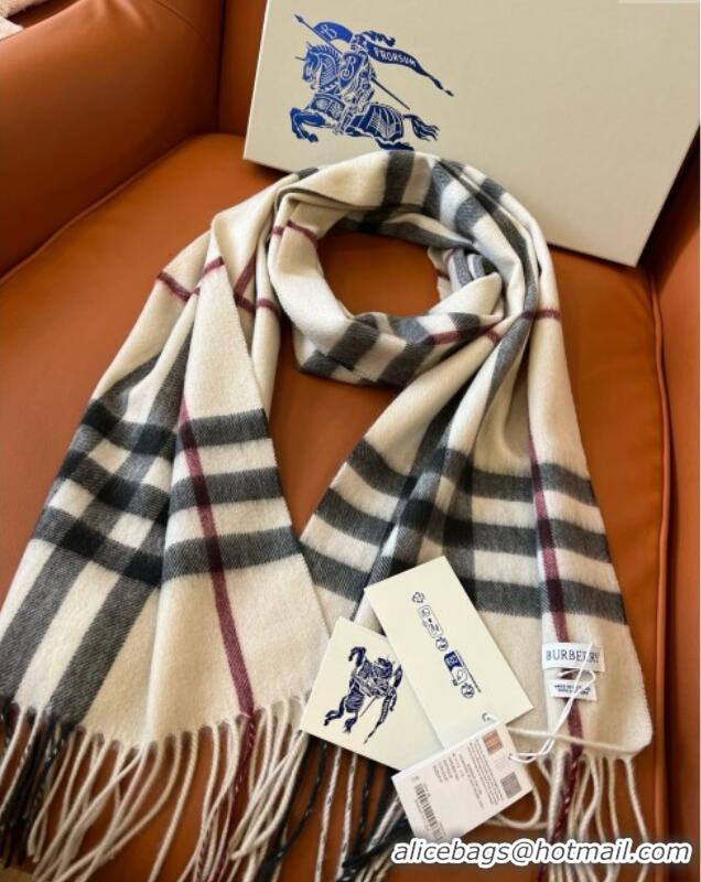 Well Crafted Burberry Check Cashmere Scarf B011001 2025 Top Quality