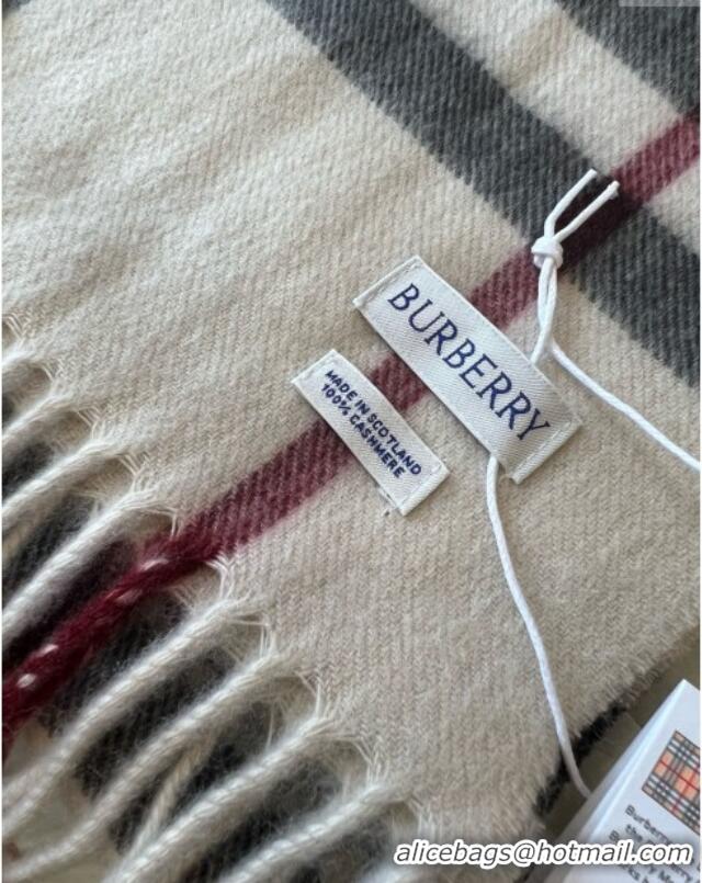 Well Crafted Burberry Check Cashmere Scarf B011001 2025 Top Quality