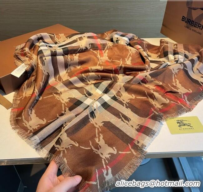 Best Price Burberry Cashmere Scarf 220x70cm B011602 Brown 2025 Top Quality