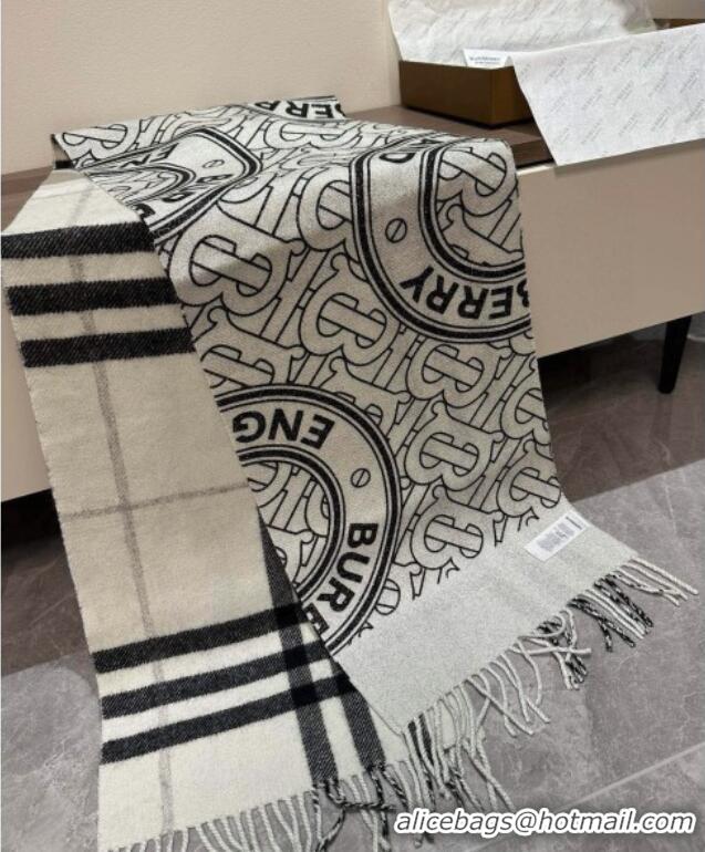 Low Cost Burberry Cashmere Long Scarf 30x190cm 0115 Grey 2025