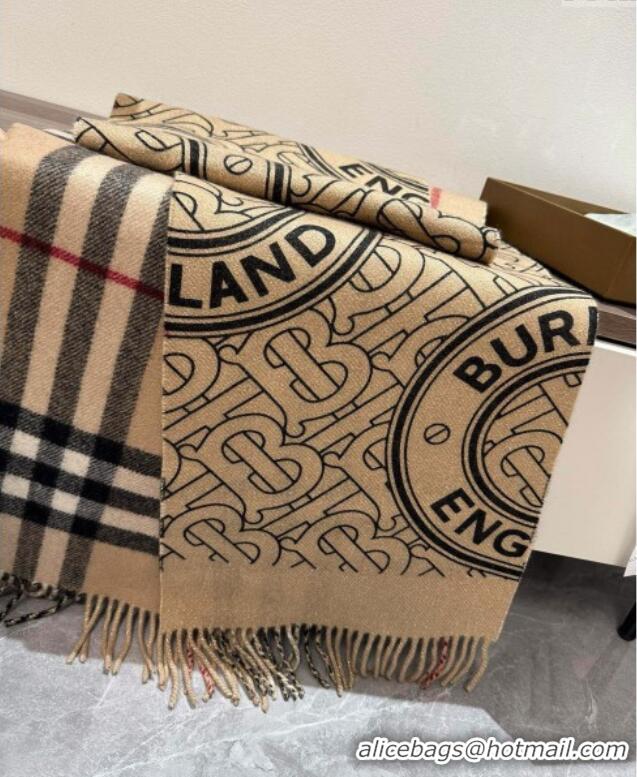 Low Price Burberry Cashmere Long Scarf 30x190cm 0115 Beige 2025