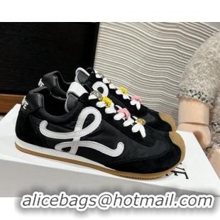 Best Product Loewe Ballet Runner 2.0 Sneakers in nylon and suede with charm Black 1224039