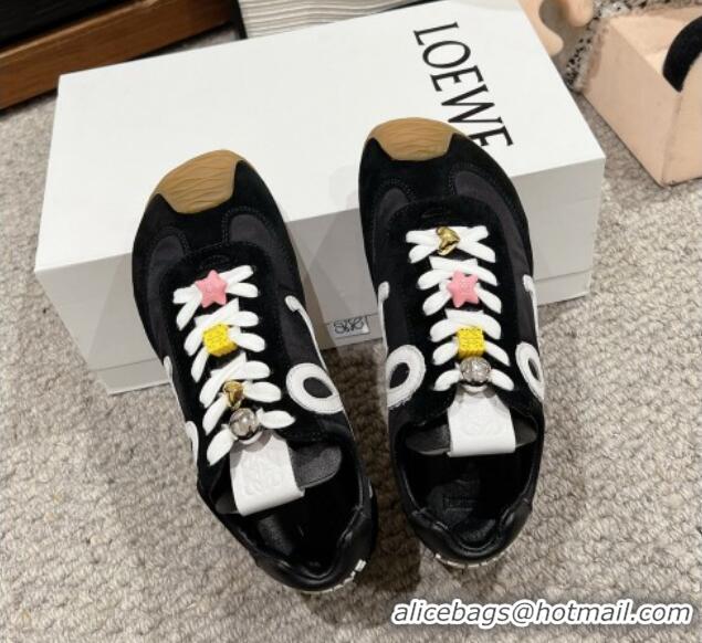 Best Product Loewe Ballet Runner 2.0 Sneakers in nylon and suede with charm Black 1224039