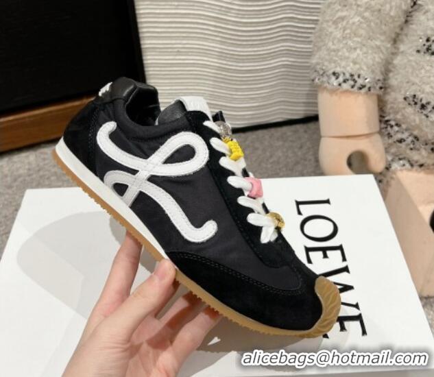 Best Product Loewe Ballet Runner 2.0 Sneakers in nylon and suede with charm Black 1224039