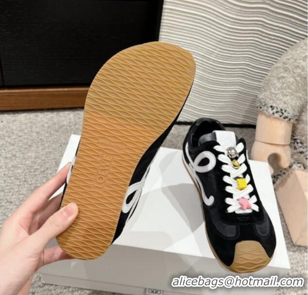 Best Product Loewe Ballet Runner 2.0 Sneakers in nylon and suede with charm Black 1224039