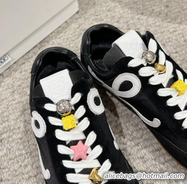 Best Product Loewe Ballet Runner 2.0 Sneakers in nylon and suede with charm Black 1224039