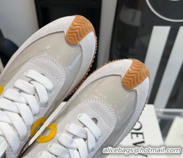 Lower Price Loewe Flow Runner Sneakers in PVC and suede White/Yellow 0221065